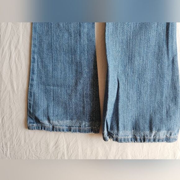 Ezra Fitch Jeans Juniors 12 (26x28.5) Abercrombie Slim Flare Distressed Boho GUC - Picture 9 of 11